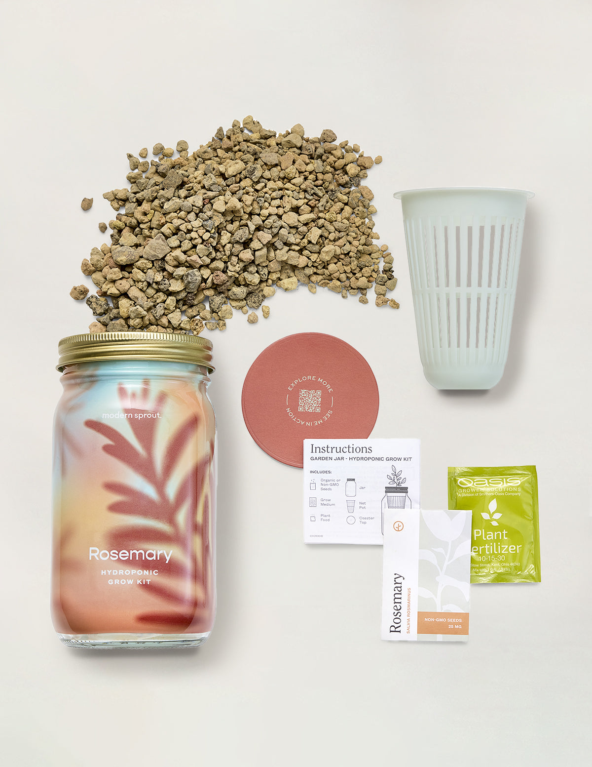 Garden Jar Duo, Mint + Rosemary