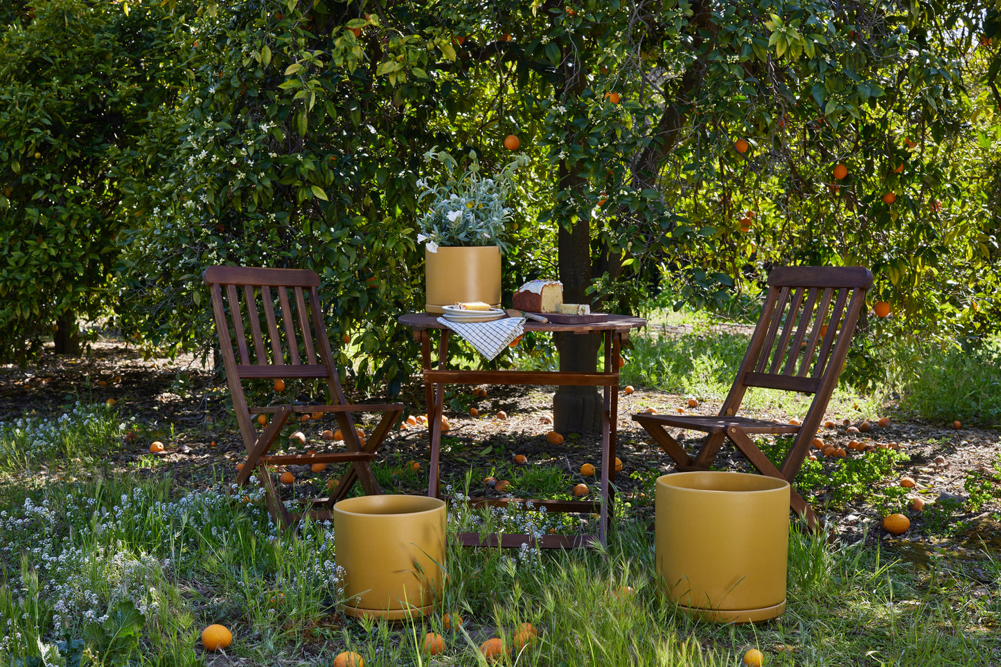 Solid Goods Planter with Saucer