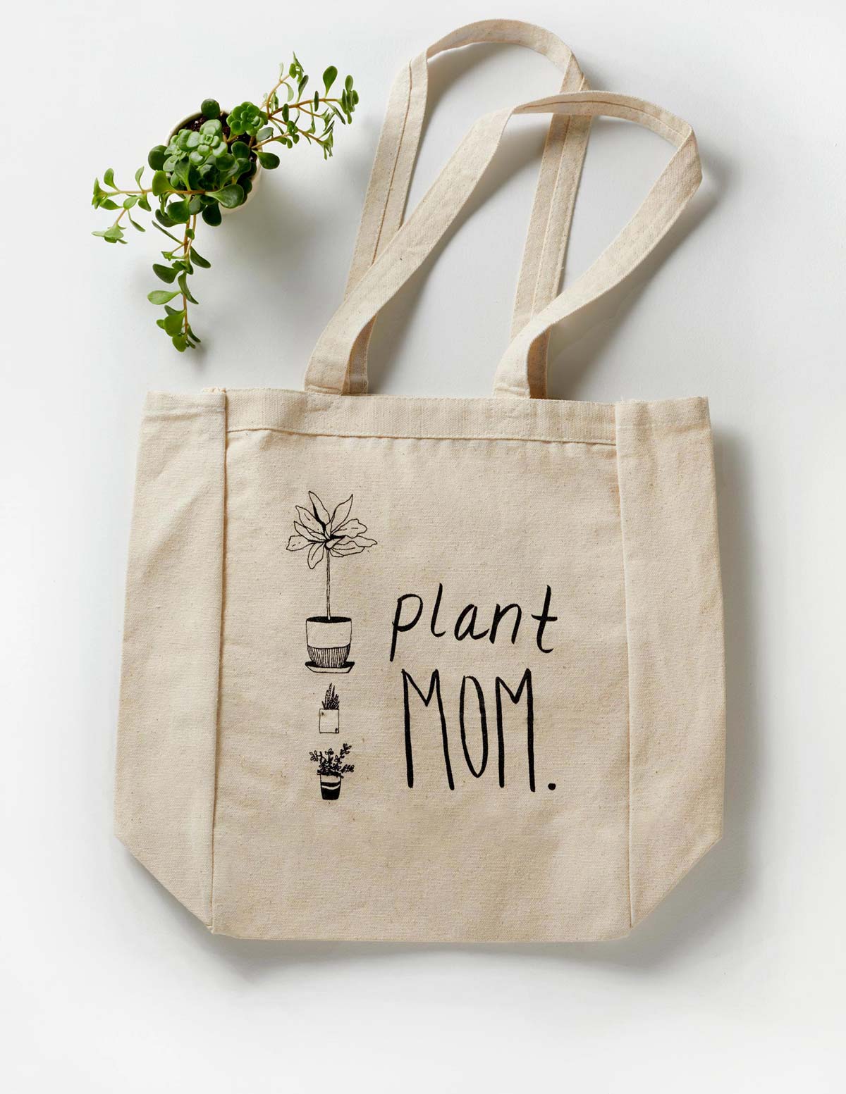 succulent tote bag Plant Mom Tote Bag