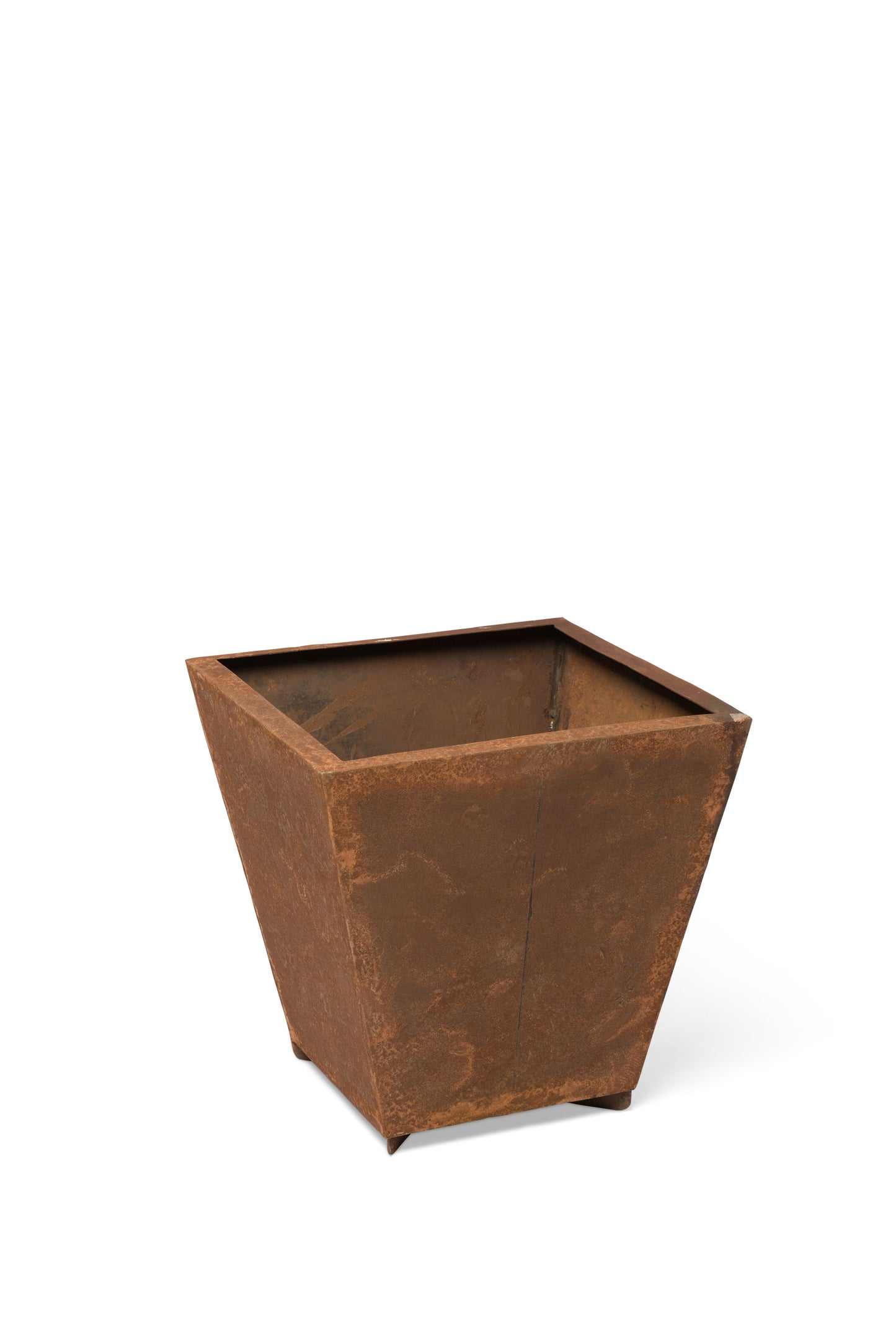 Corten Steel Tapered Square Planters
