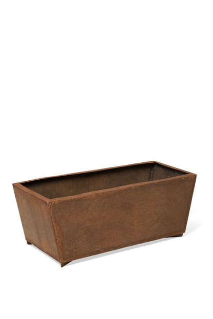 Corten Steel Tapered Trough Planter