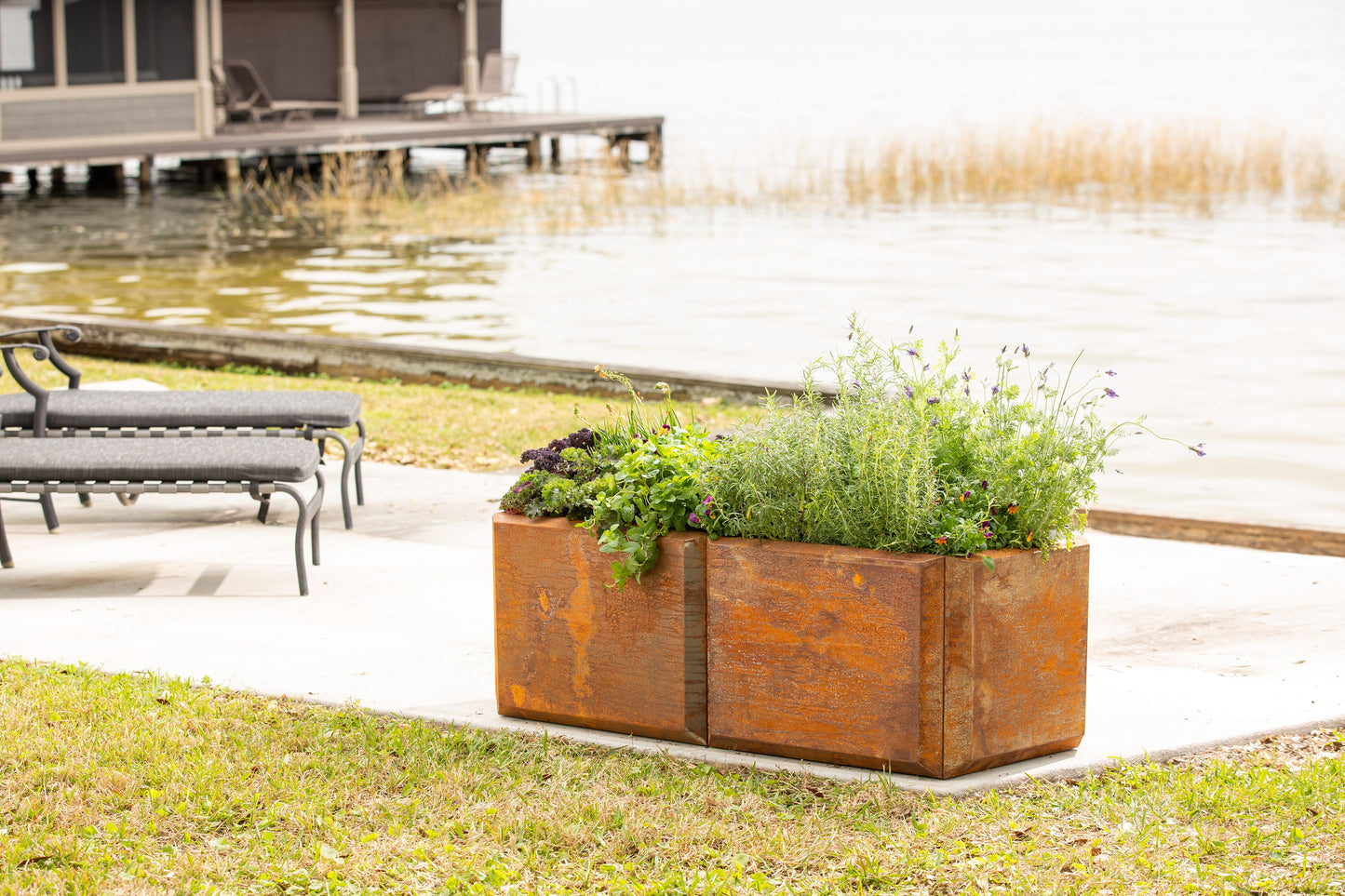 Corten Steel Modular Raised Bed