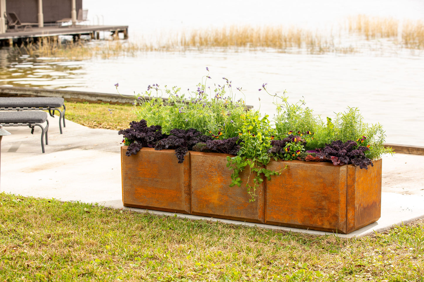 Corten Steel Modular Raised Bed