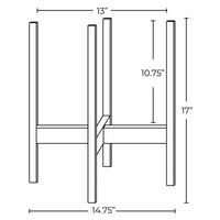 Solid Goods Planter with Stand