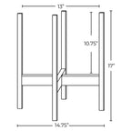 Solid Goods Planter with Stand