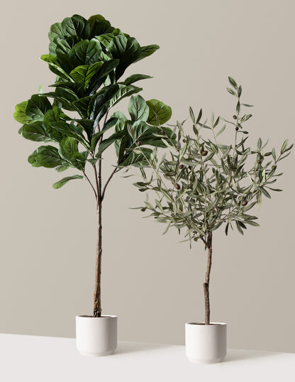 Faux Iconic Trees Duo