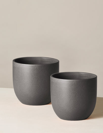 Medium Grant Ceramic Planter Duo